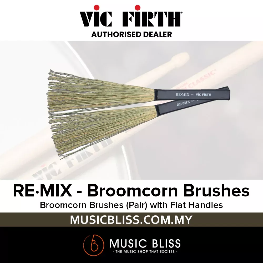 Vic Firth RM1 RE.MIX Brushes Broomcorn