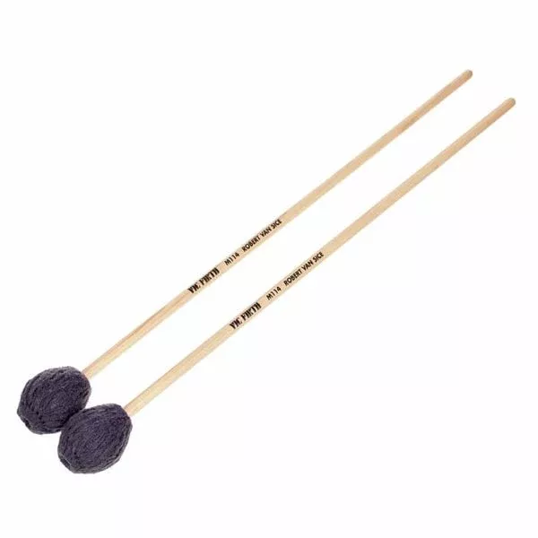 Vic Firth Robert van Sice M114 Marimba Mallets Medium Yarn Pair