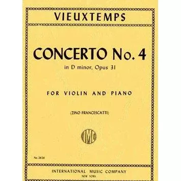 Vieuxtemp – Concerto No. 4 in D minor Op. 31