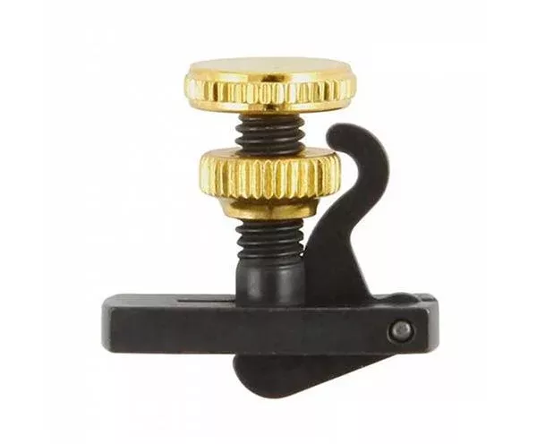 Violin String Adjuster Black/Gold Loop-English