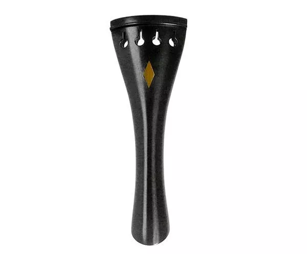 VIOLIN TAILPIECE-EBONY W/GOLD DIAMOND