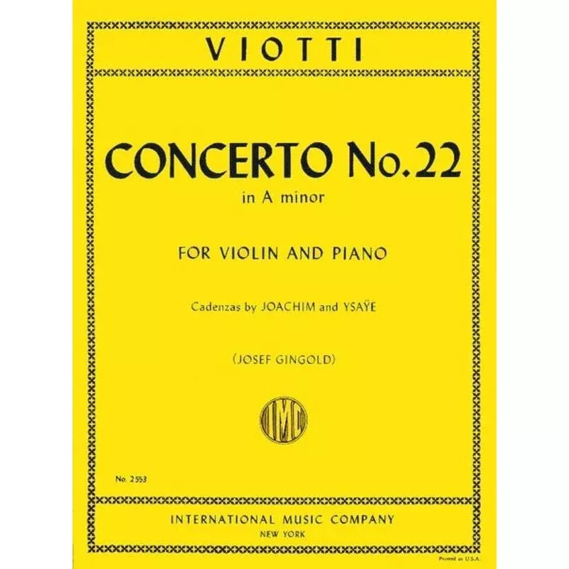 Viotti Concerto No. 22 In A Minor
