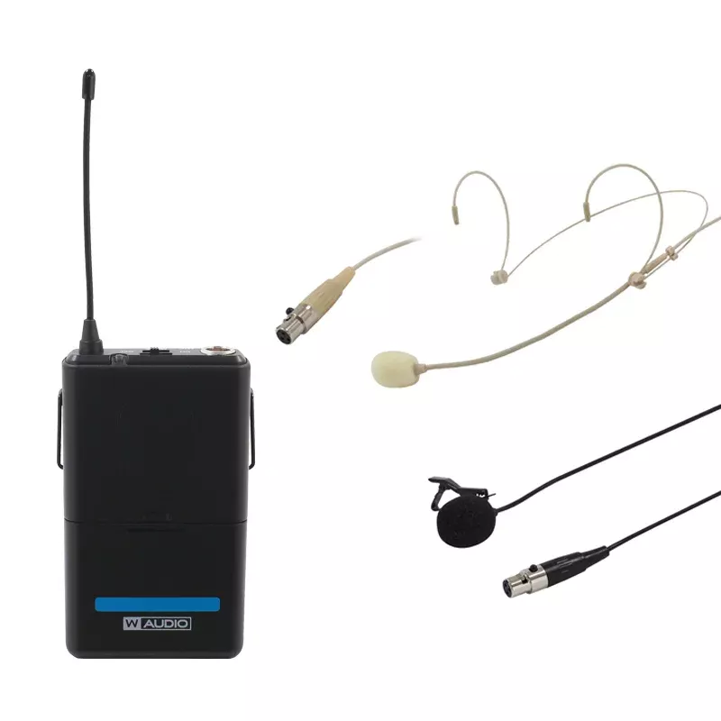W Audio RM Quartet Beltpack Kit with Headset & Lavalier Mic