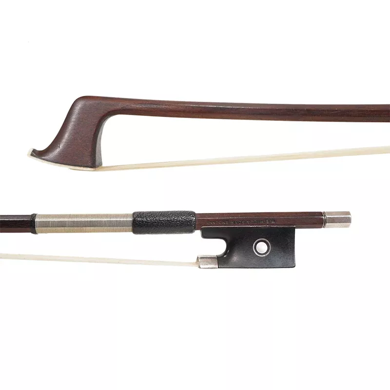 W.E. Hill & Sons England Violin Bow, 4/4 Size (Repaired Tip)
