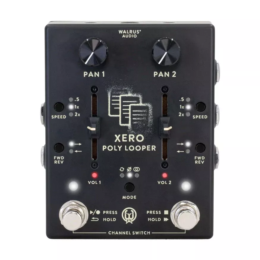 Walrus Audio Xero Polylooper True Bypass Dual-Looping Effect Pedal - Black