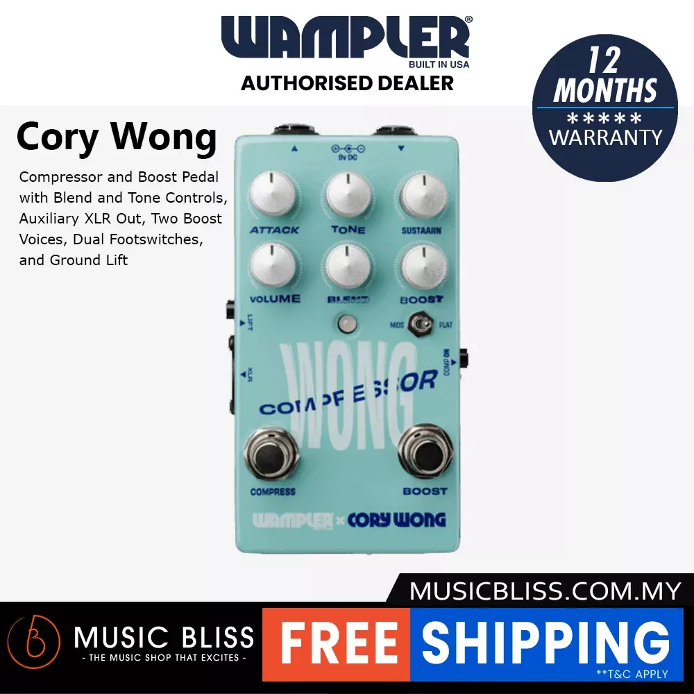 Wampler Cory Wong Compressor and Boost Pedal