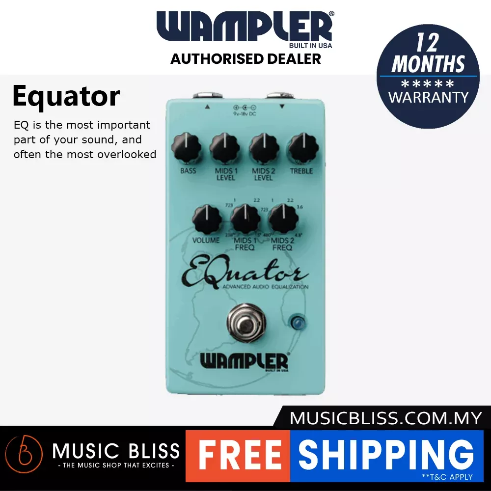 Wampler EQuator Advanced Guitar Equalization Pedal