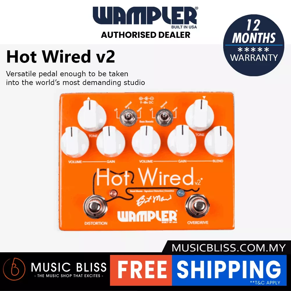 Wampler Hot Wired v2 Overdrive Pedal