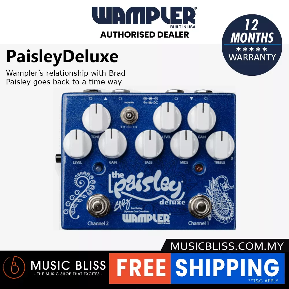 Wampler Paisley Drive Deluxe Overdrive Pedal