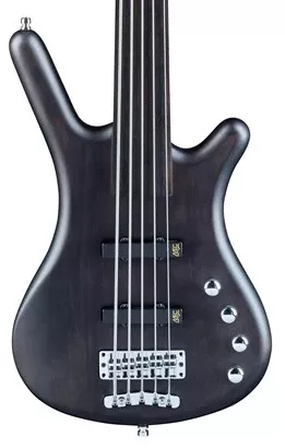 Warwick RockBass Corvette Basic 5-String Fretless in Nirvana Black Transparent Satin