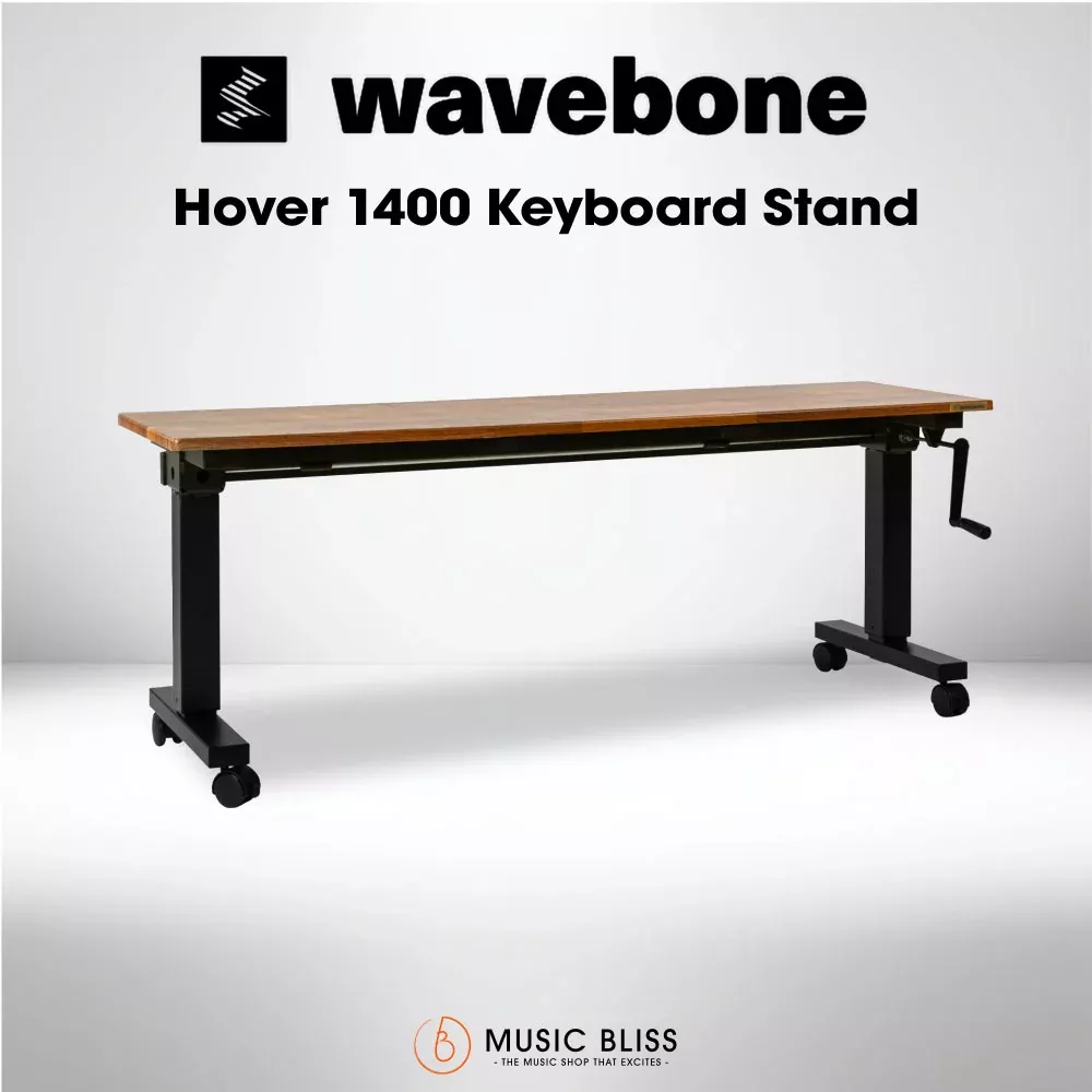 Wavebone Hover 1400 Height Adjustable Keyboard Stand (Wood)