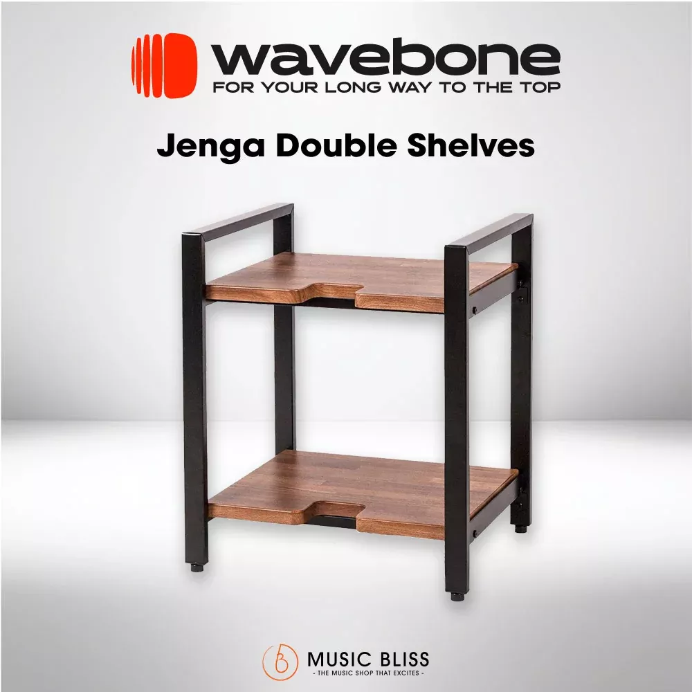 Wavebone Jenga Double Shelves (Wood)