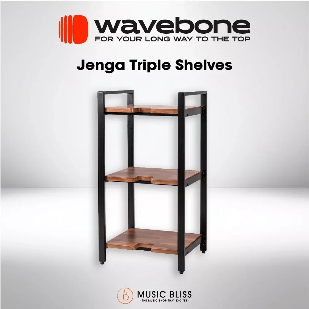 Wavebone Jenga Triple Shelves (Wood)