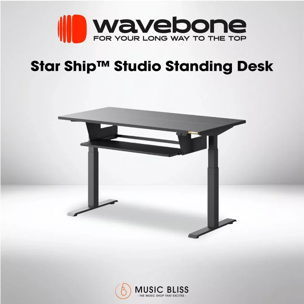 Wavebone Starship Standing Desk – Black
