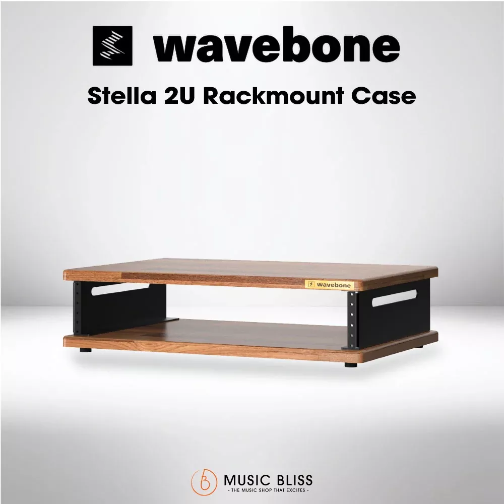 Wavebone Stella 2U Rackmount Case with Wood Top