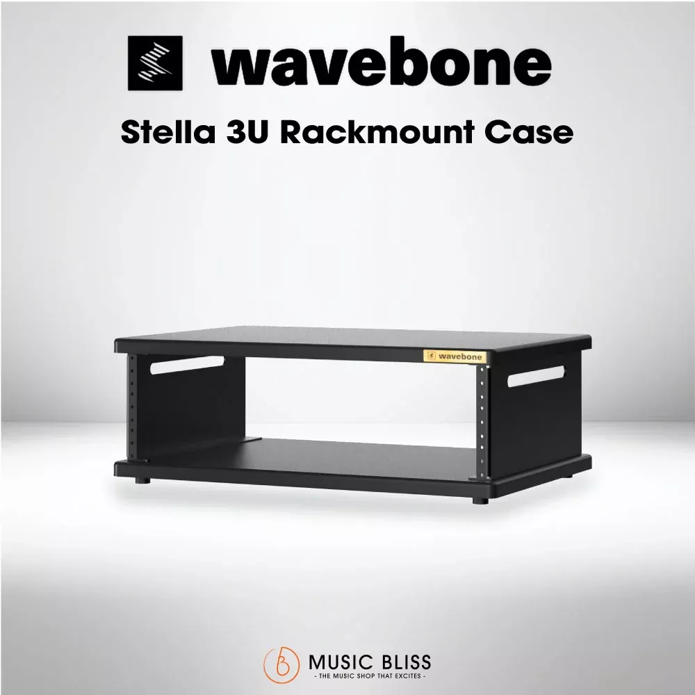 Wavebone Stella 3U Rackmount Case with Black Top