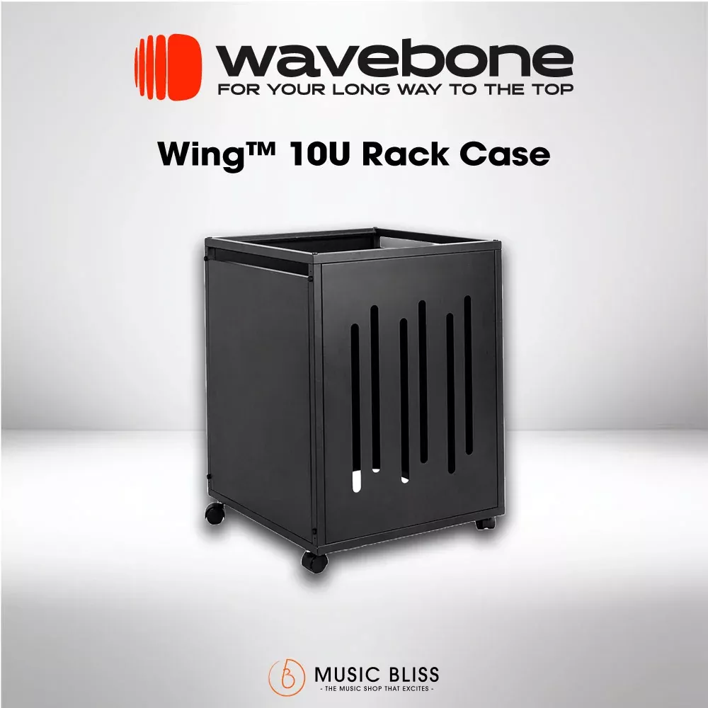 Wavebone Wing 10U Studio Upright Rackmount Case