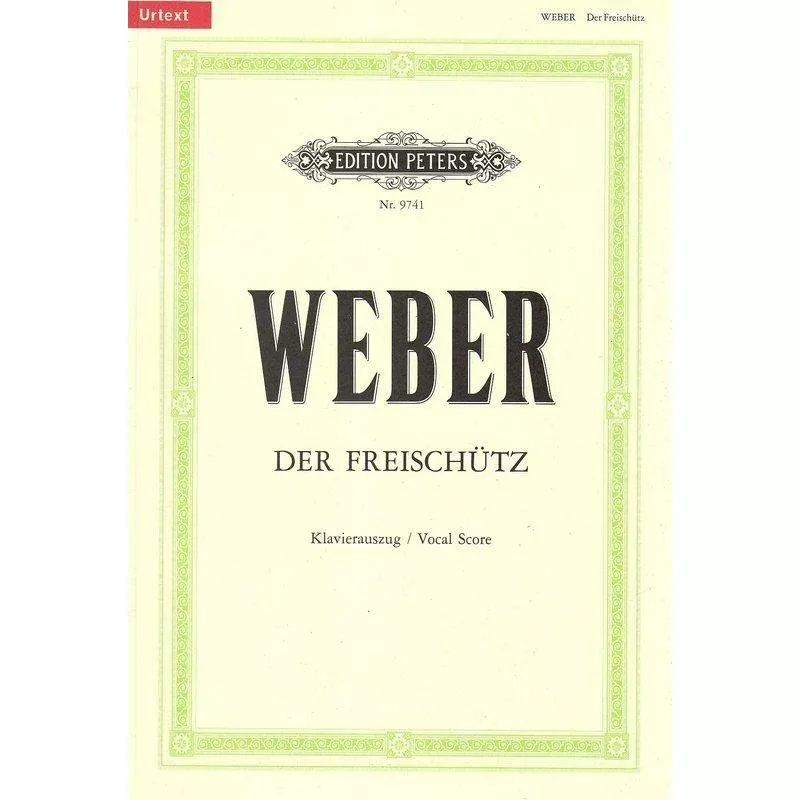 Weber Der Freischutz Vocal Score