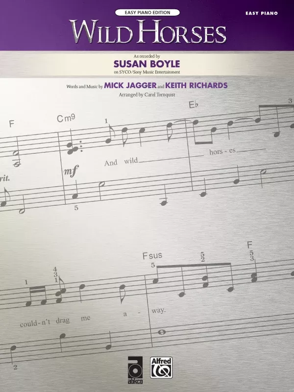 Wild Horses: Piano Sheet