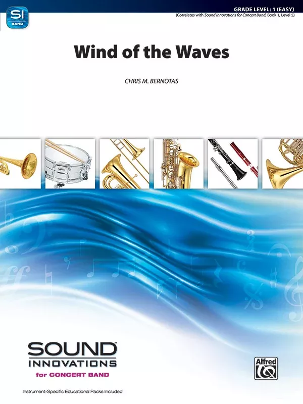 Wind of the Waves: Concert Band Conductor Score & Parts