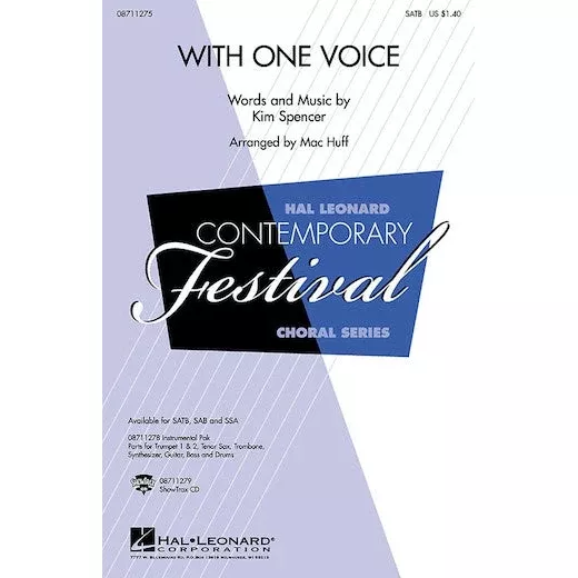 With One Voice Ed Spendcer Satb