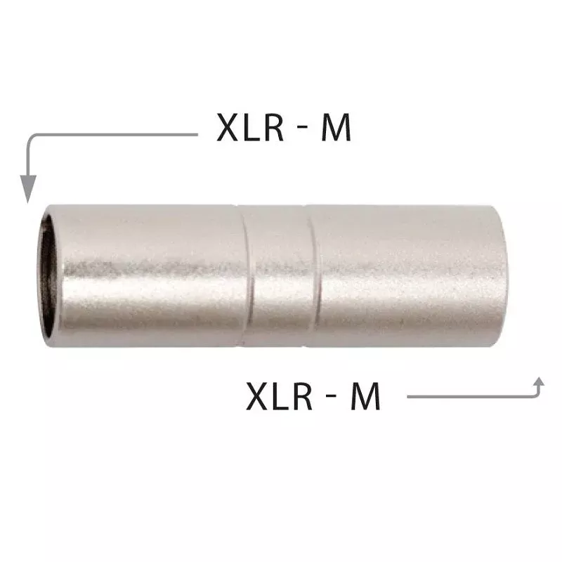 XLR (M) to XLR (M) Connector