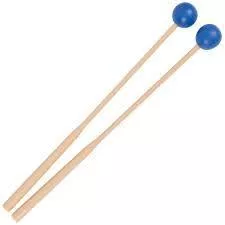 Xylophone Beater/Mallets – 255mm – Soft Blue Rubber – Pair