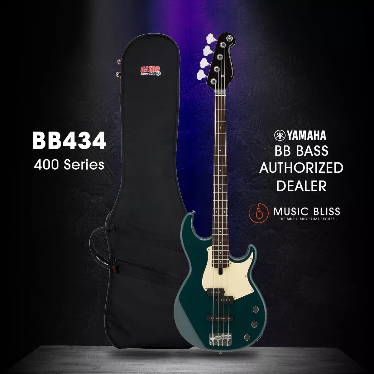 Yamaha BB434 4-string Electric Bass Guitar - Teal Blue