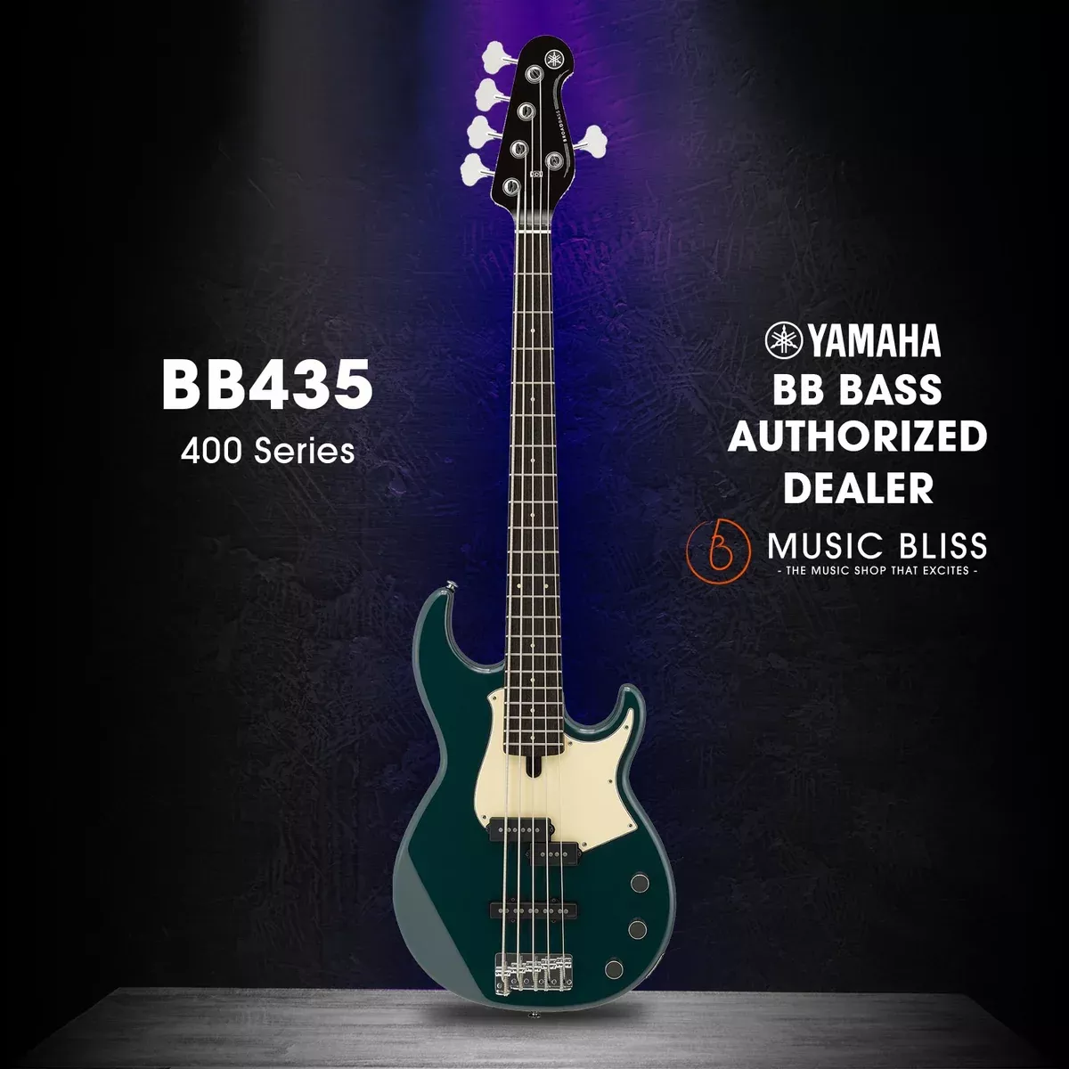 Yamaha BB435 5-string Electric Bass Guitar – Teal Blue
