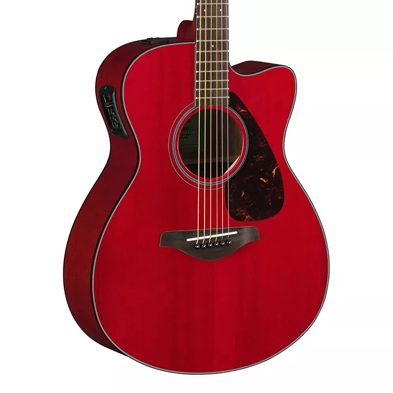 Yamaha FSX800C Small Body Cutaway Acoustic-Electric – Ruby Red