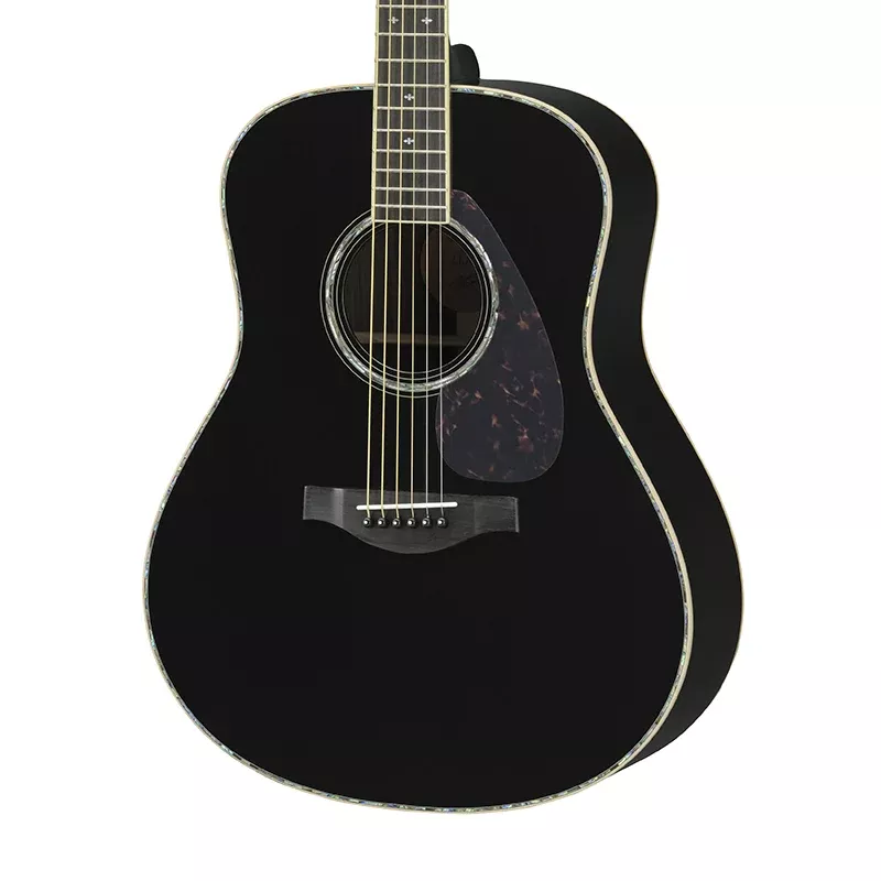 Yamaha LL16D ARE Black Dreadnought Acoustic-Electric Guitar – Spruce Top with Rosewood Back and Sides