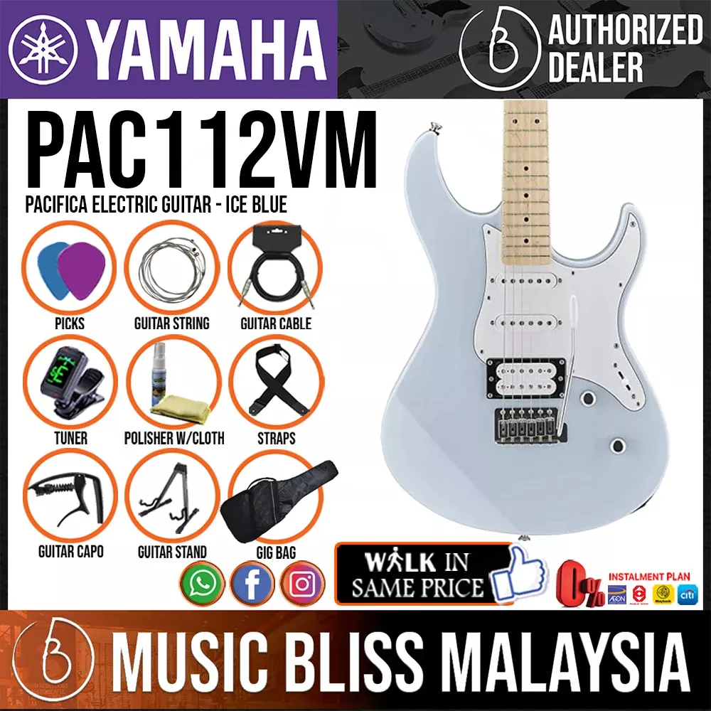 Yamaha PAC112VM Pacifica Electric Guitar – Ice Blue