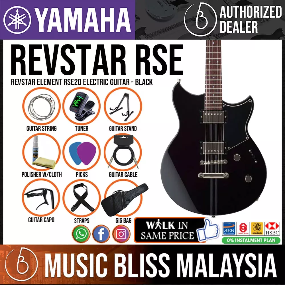 Yamaha Revstar Element RSE20 Electric Guitar – Black