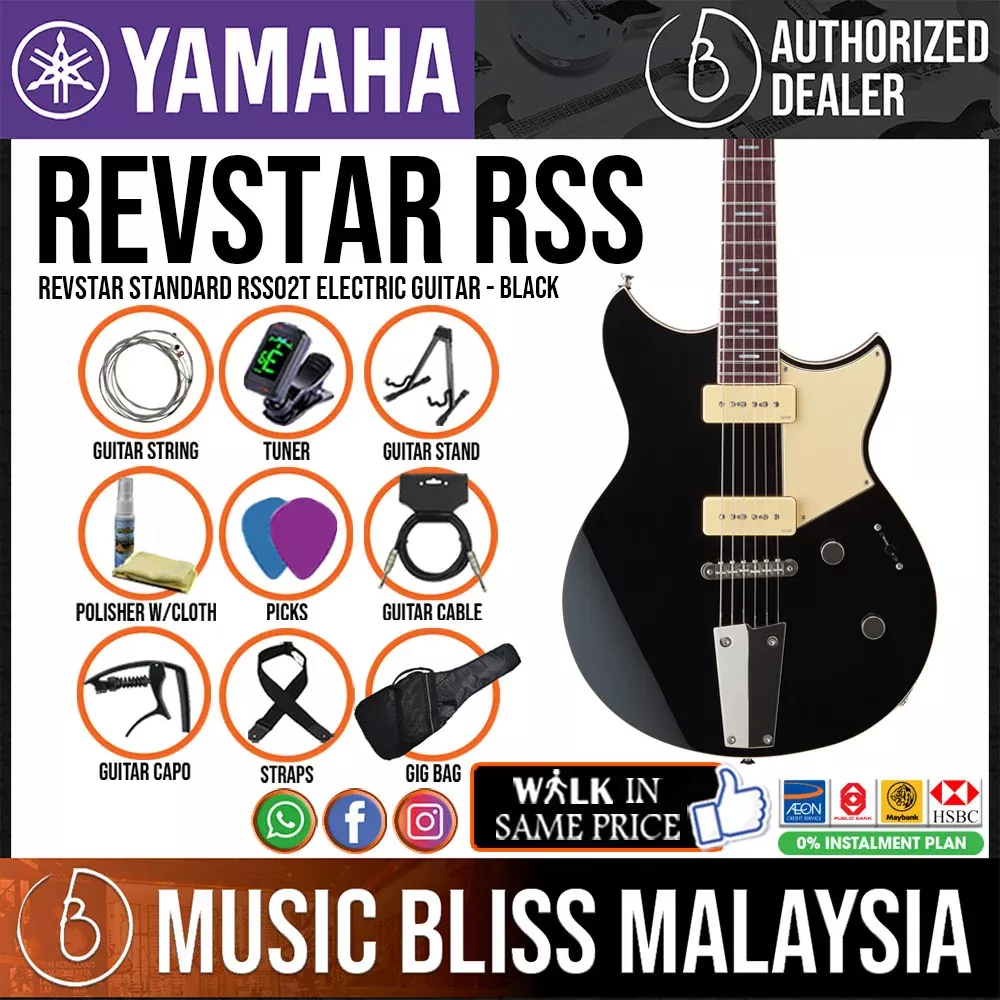 Yamaha Revstar Standard RSS02T Electric Guitar – Black