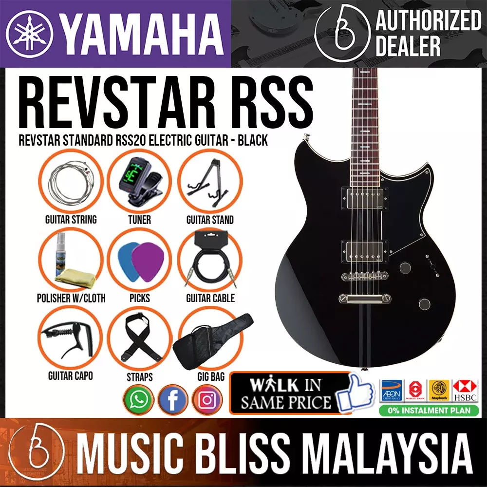 Yamaha Revstar Standard RSS20 Electric Guitar – Black