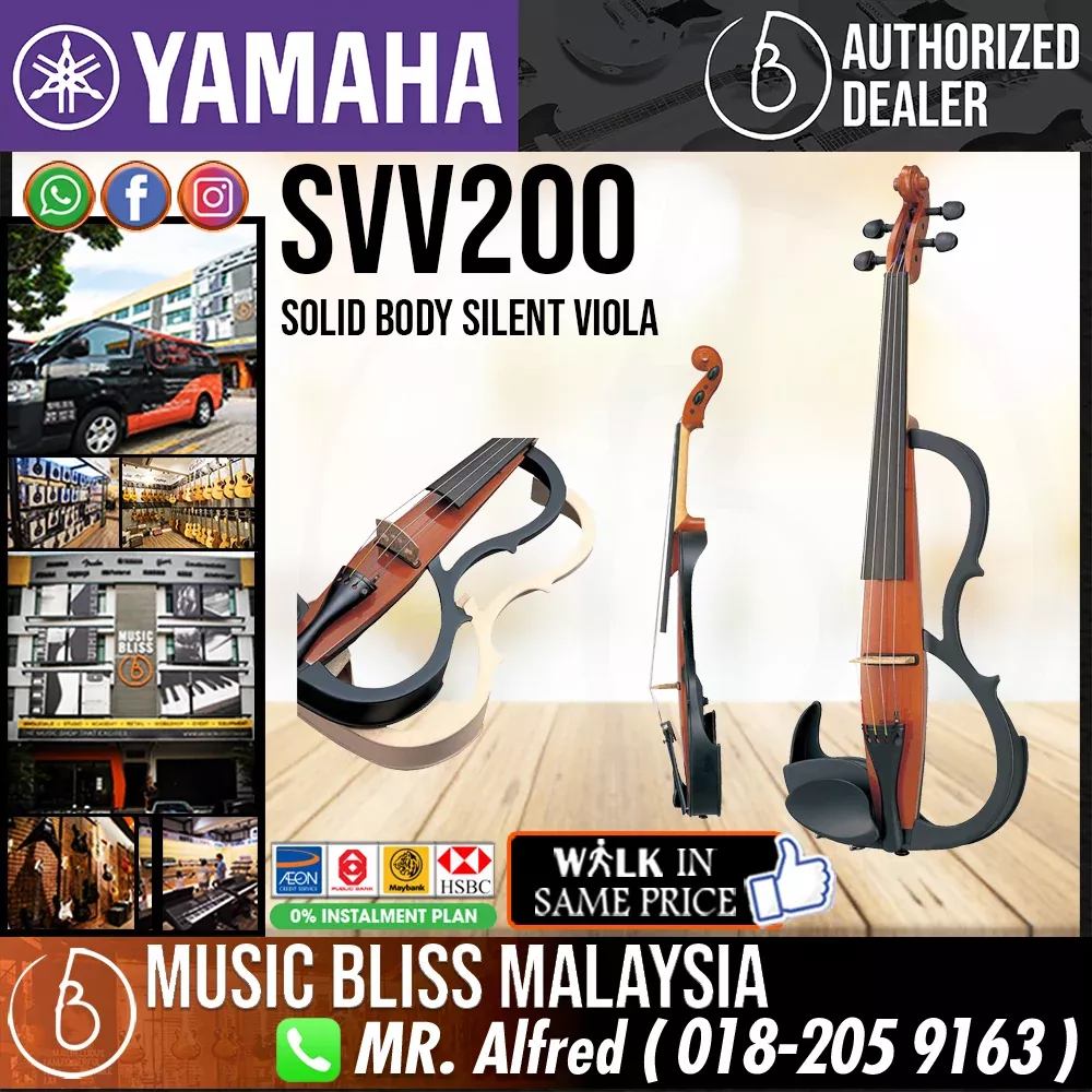 Yamaha SVV200 Solid Body Silent Viola