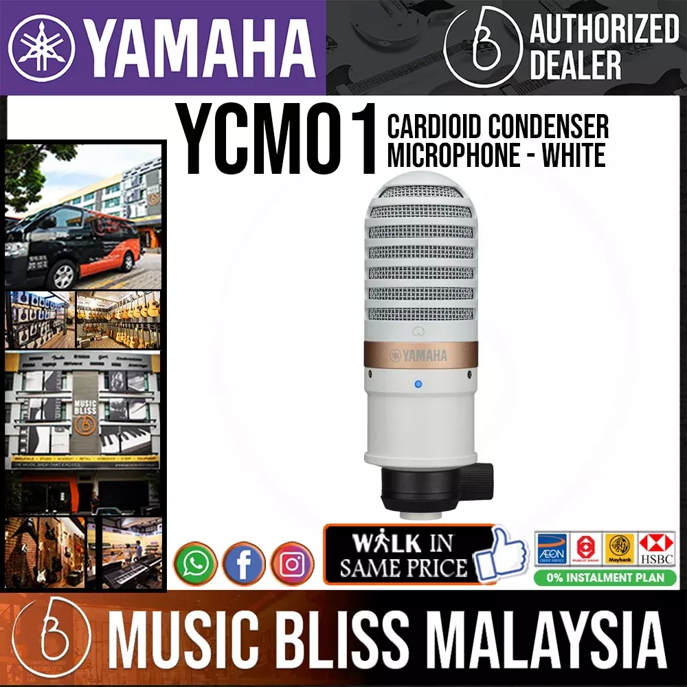 Yamaha YCM01 Condenser Microphone – White