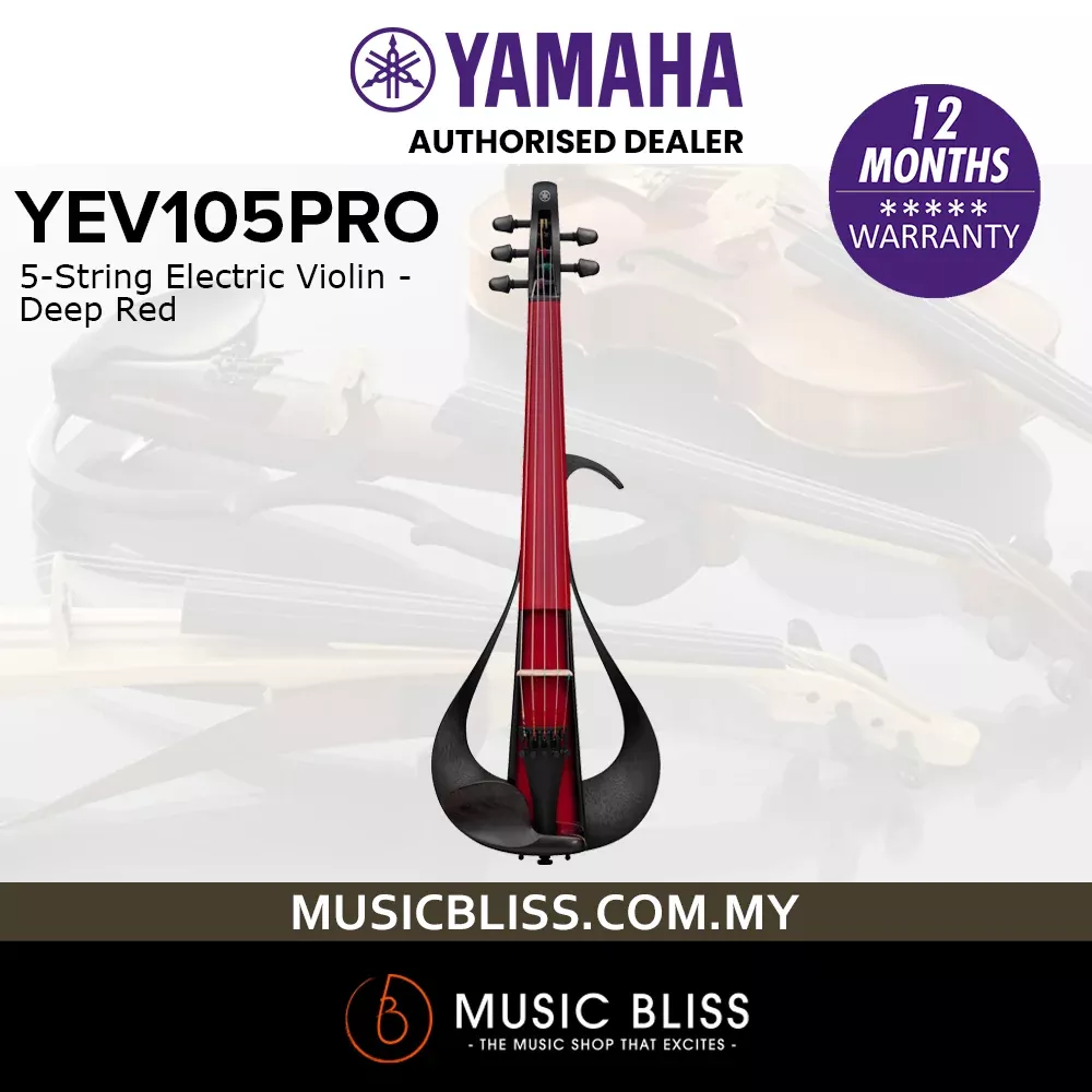 Yamaha YEV105PRO 5-String Electric Violin – Deep Red
