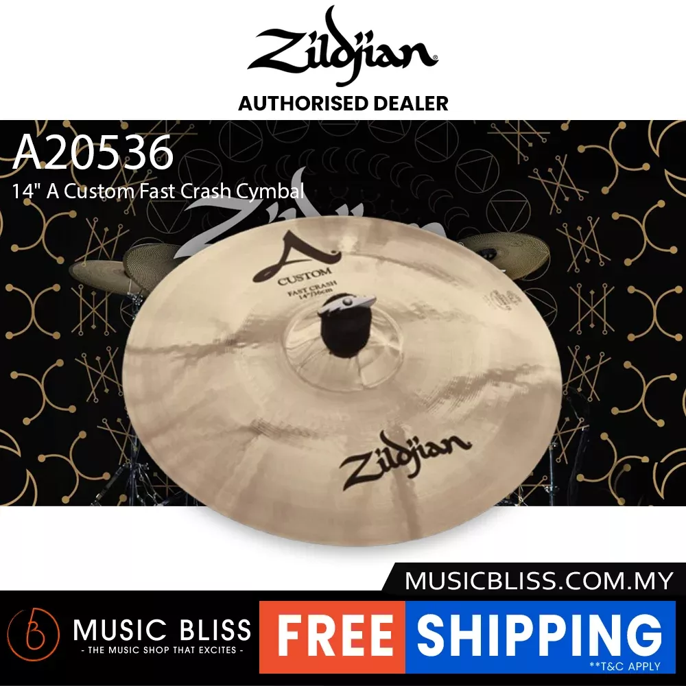 Zildjian 14″ A Custom Fast Crash Cymbal