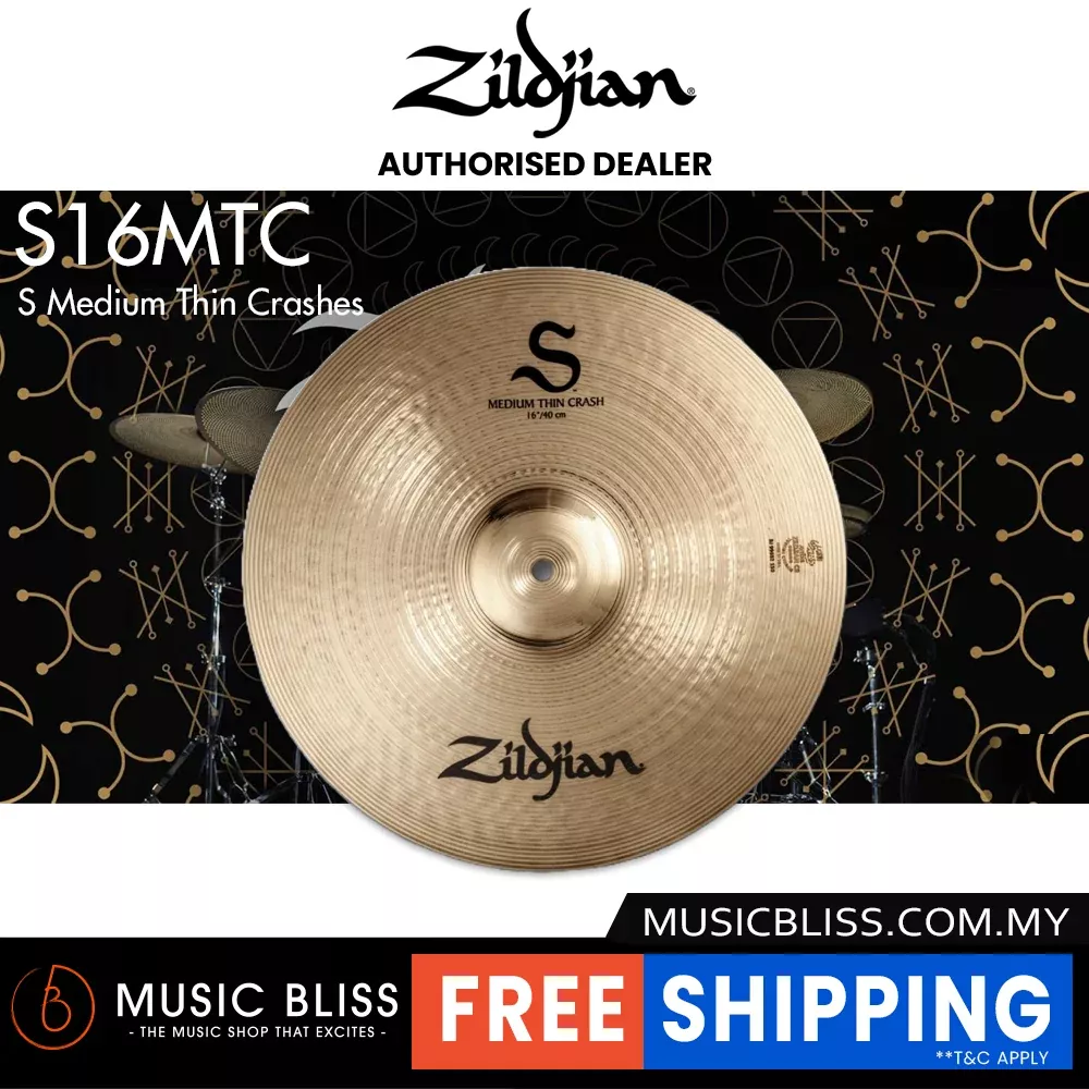 Zildjian 16″ S Series Medium Thin Crash Cymbal