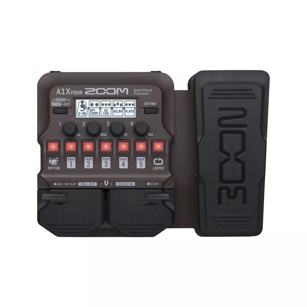 Zoom A1X Four Acoustic Instrument Multi-Effect Processor Pedal
