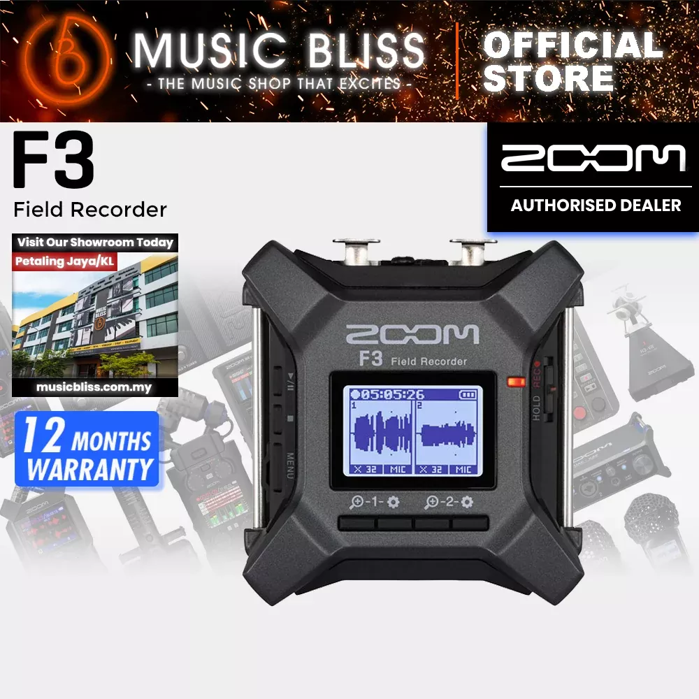 Zoom F3 Field Recorder with 0% Instalment