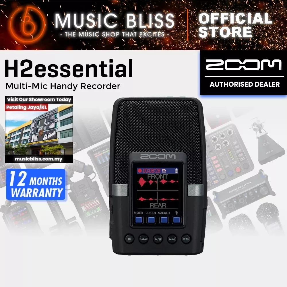 Zoom H2essential Multi-Mic Handy Recorder with 0% Instalment