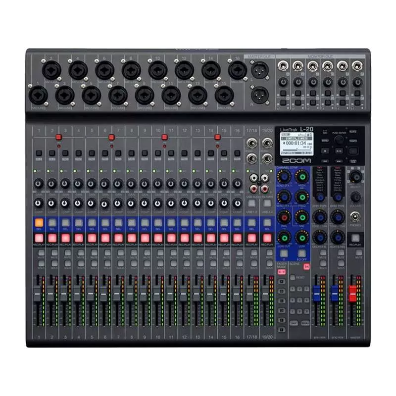 Zoom L-20 Digital Mixer with SD and USB Recording