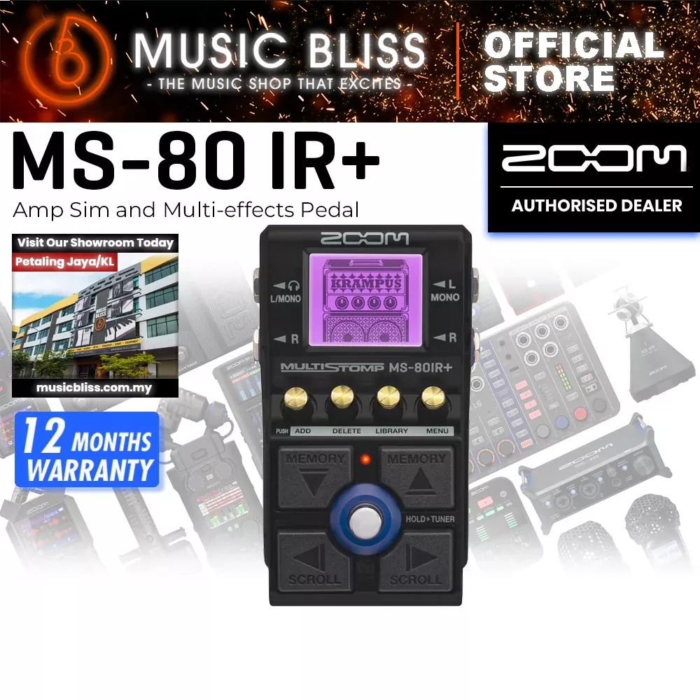 Zoom MS-80 IR+ Amp Sim and Multi-effects Pedal