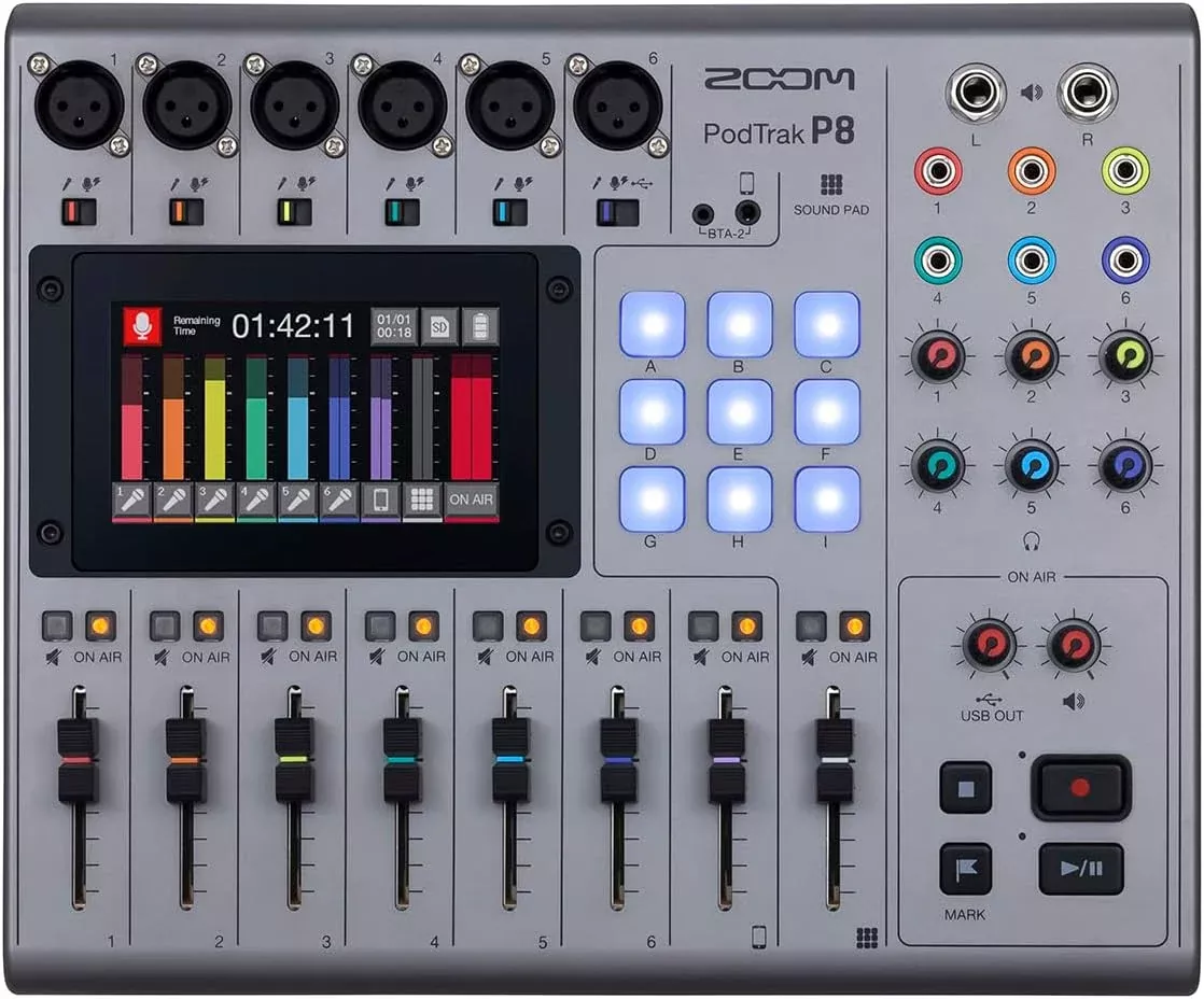 Zoom PodTrak P8 Podcast Recorder