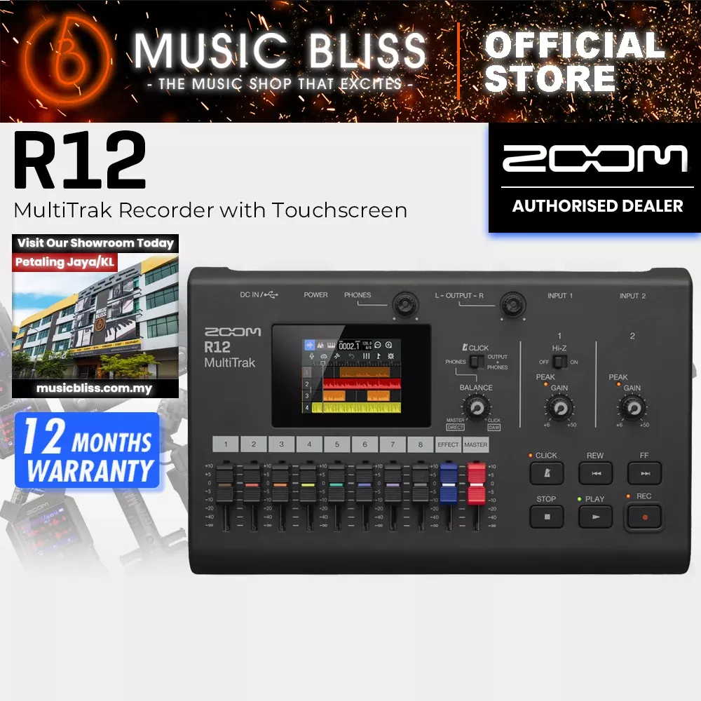 Zoom R12 MultiTrak Recorder with Touchscreen