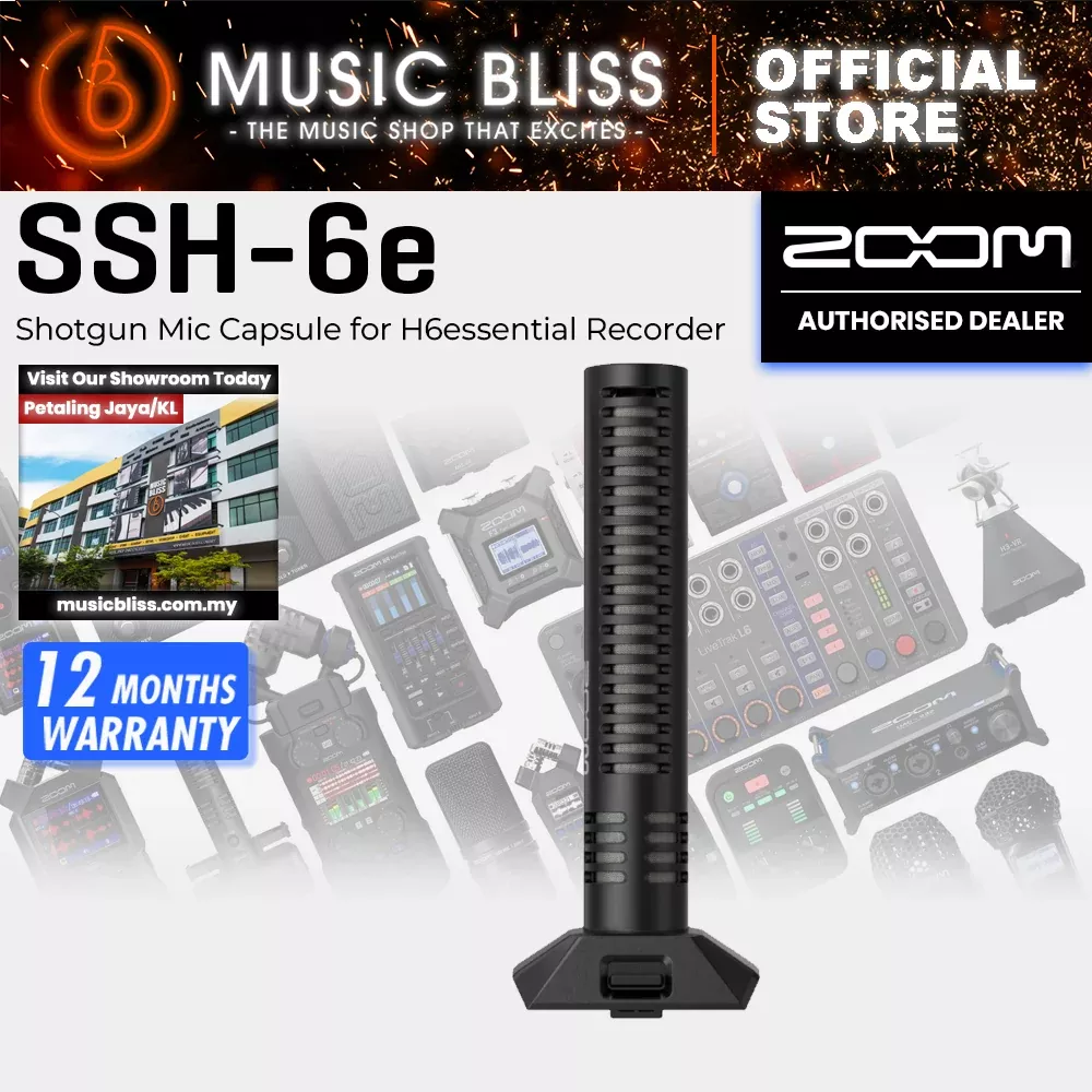 Zoom SSH-6e Stereo Shotgun Mic Capsule for H6essential Recorder