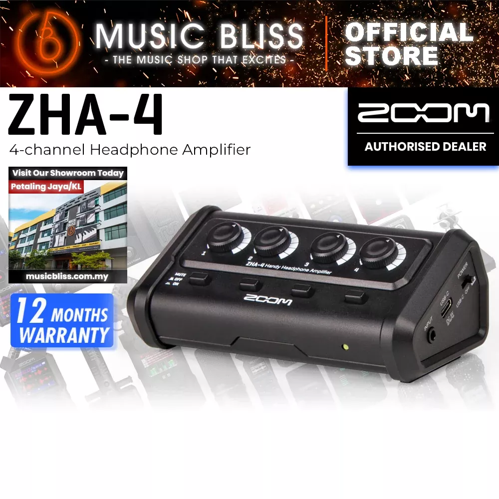 Zoom ZHA-4 4-channel Headphone Amplifier